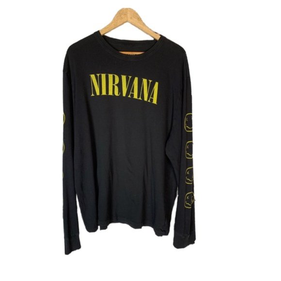 NIRVANA Other - Sold - Nirvana 2017 Smiley Face Long Sleeve Men's T Shirt